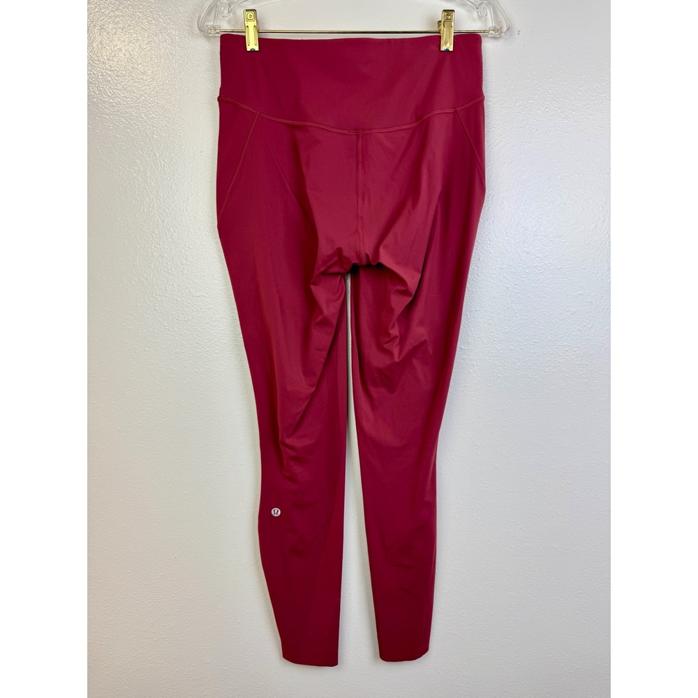 Lululemon Align High Rise Leggings Size 8 Nulu Yoga Soft Stretch Mulled Wine - Picture 4 of 10